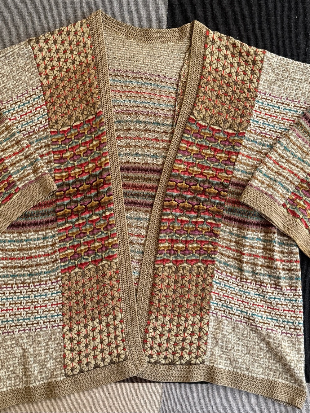 peruvian connection kaffe fassett SAMPLER PIMA COTTON CARDIGAN